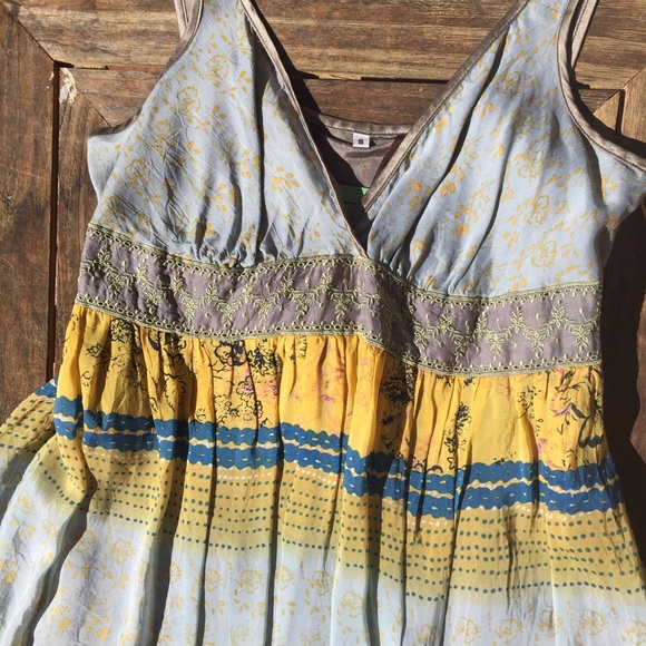 🌿 Johnny Was Floral Silk Tunic Tank/Dress - Picture 4 of 10